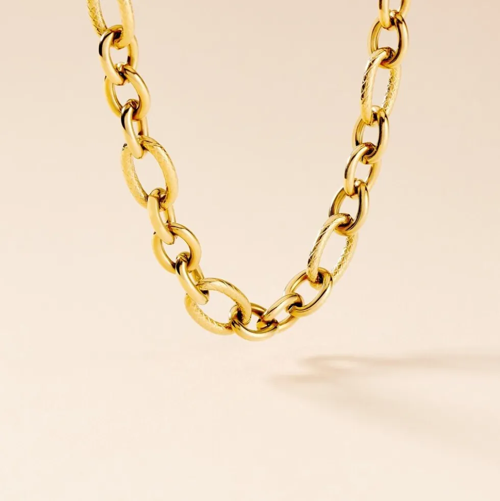 Collier Merrilyn Acier Doré