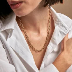 Collier Merrilyn Acier Doré