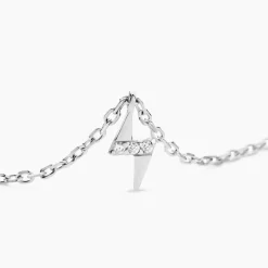 Collier Meyline Argent Blanc Oxyde De Zirconium