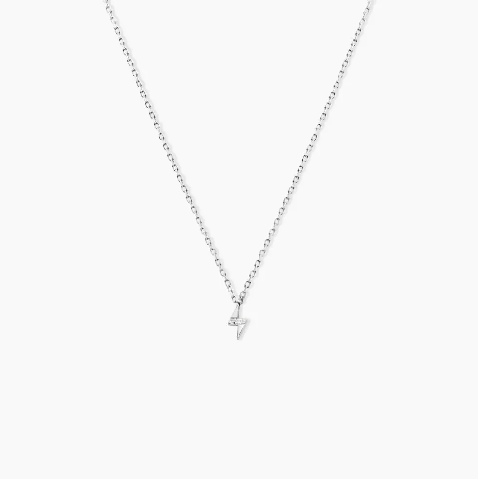 Collier Meyline Argent Blanc Oxyde De Zirconium