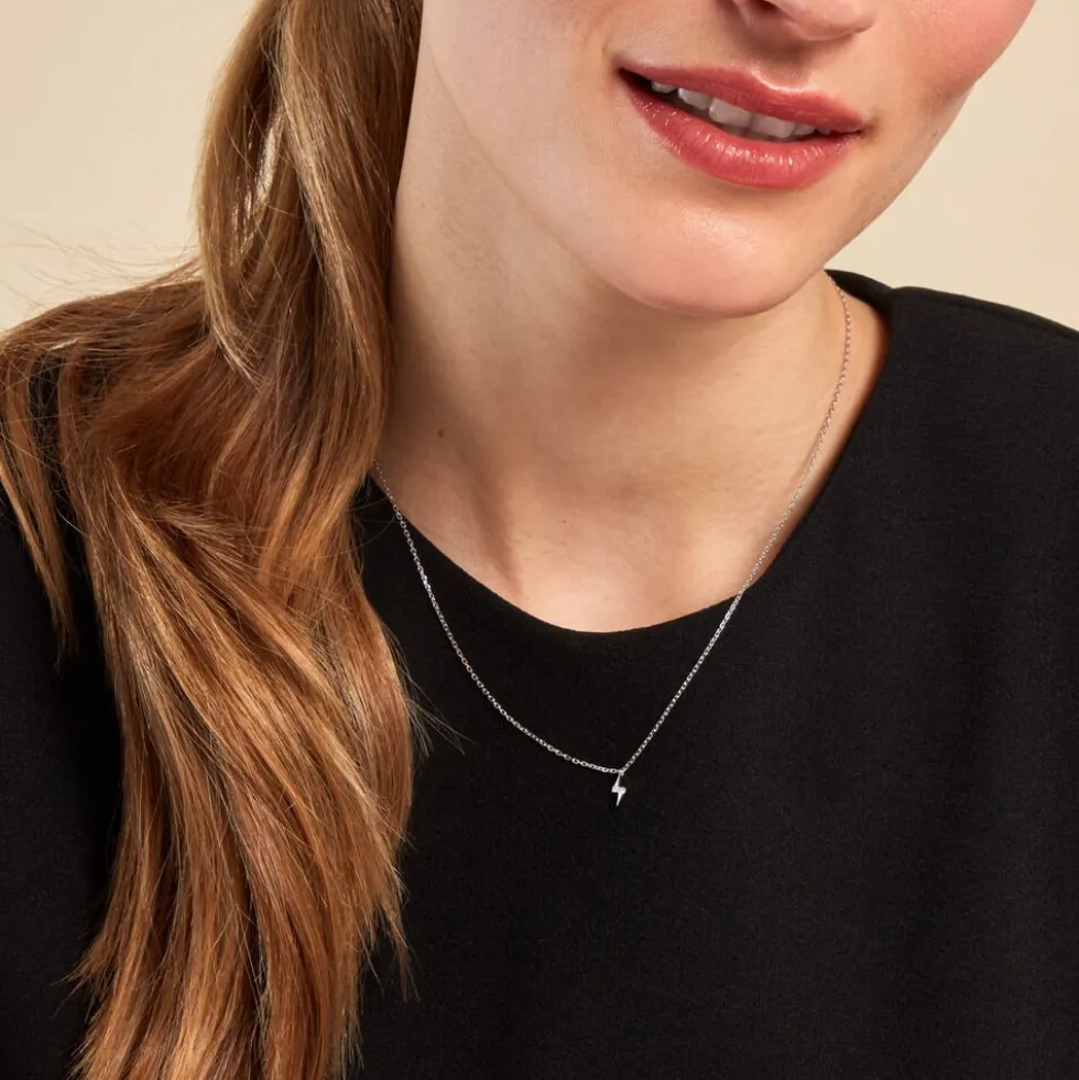 Collier Meyline Argent Blanc Oxyde De Zirconium
