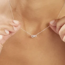 Collier Michayla Blanc Diamant Blanc
