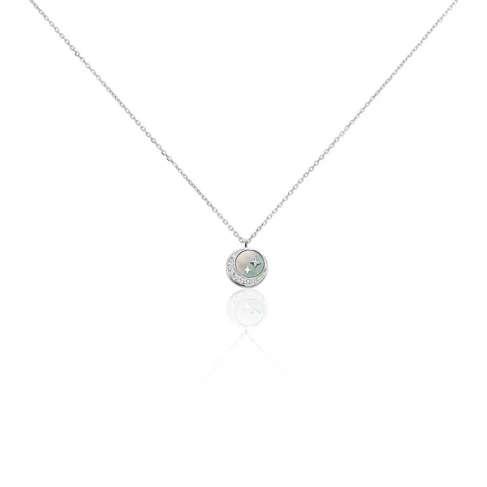 Collier Mirtel Argent Nacre
