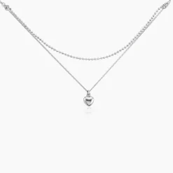 Collier Monifa Argent Blanc