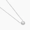 Collier Mori Argent Oxyde De Zirconium