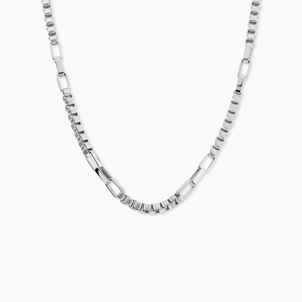 Collier Métal Acier Blanc