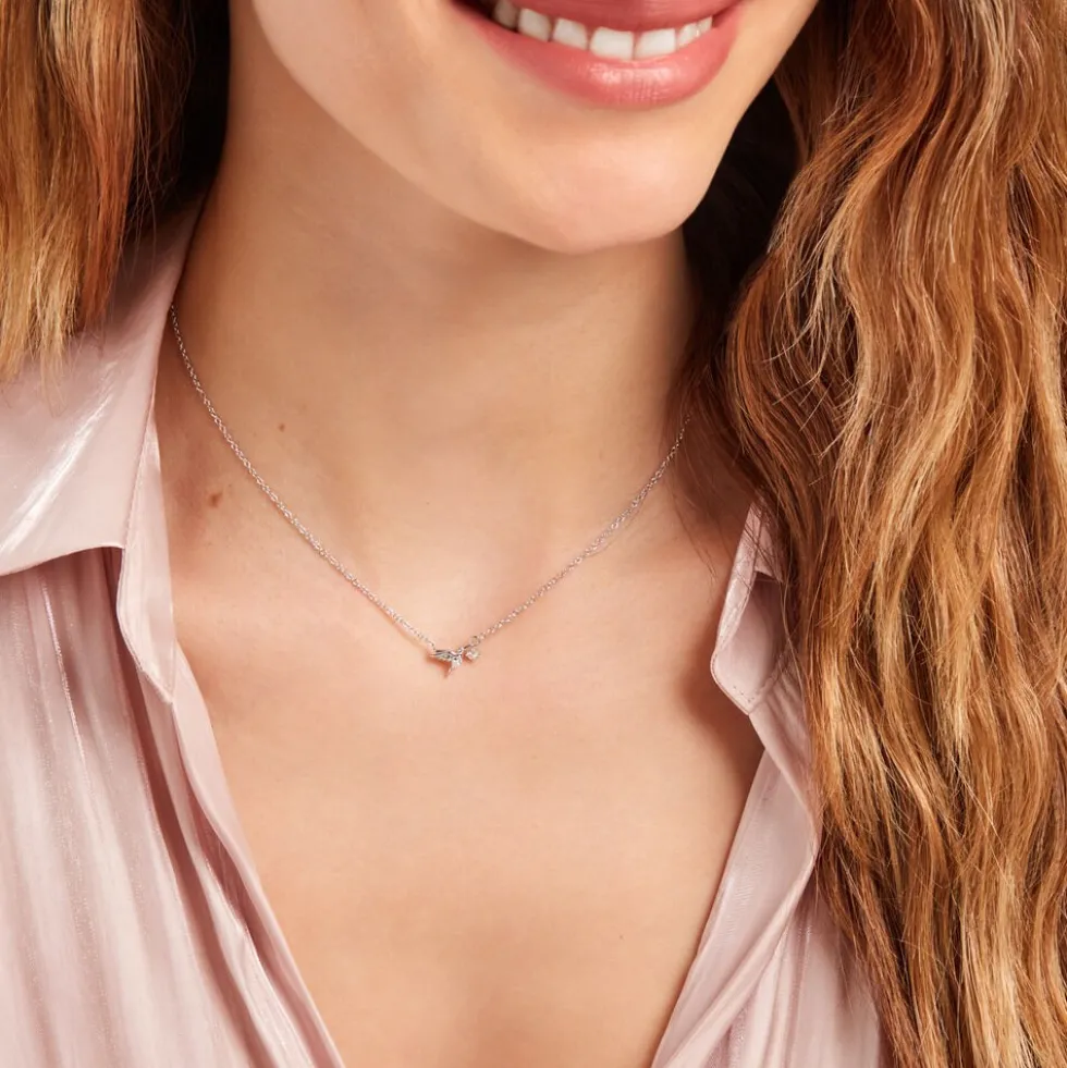 Collier Myrna Argent Blanc Oxyde De Zirconium