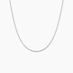 Collier Nahila Argent Blanc
