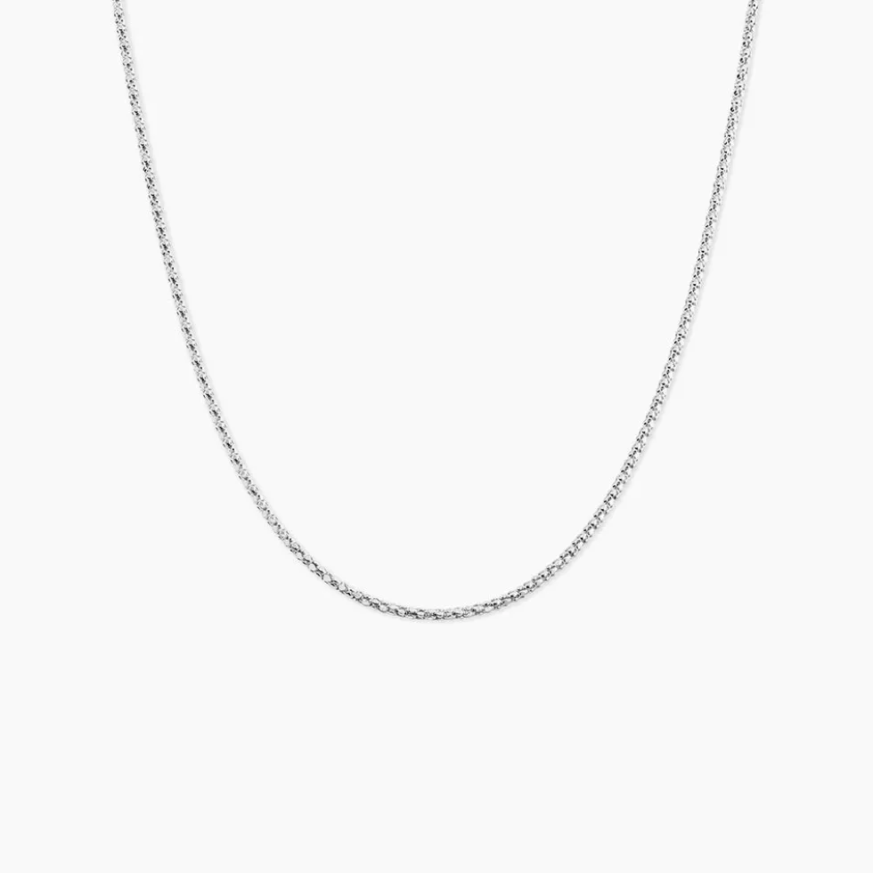 Collier Nahila Argent Blanc