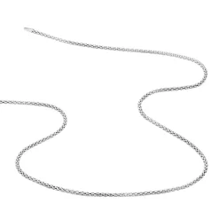 Collier Nahila Argent Blanc