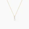 Collier Nahima Or Jaune Perle De Culture Oxyde De Zirconium