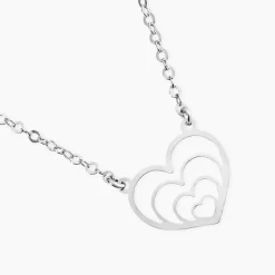 Collier Naleen Argent Blanc