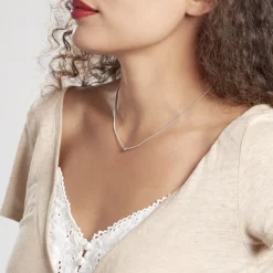 Collier Narimene Argent Blanc