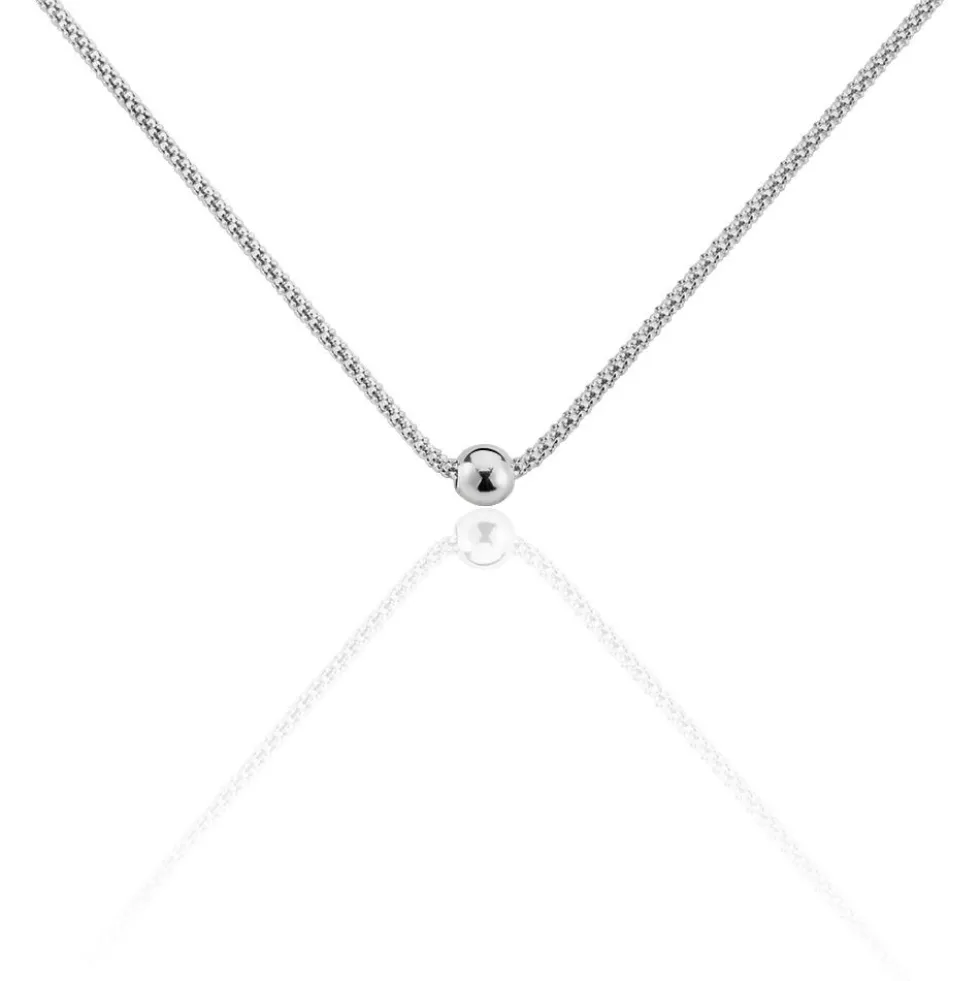 Collier Narimene Argent Blanc