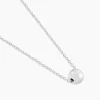Collier Nassiera Argent Blanc