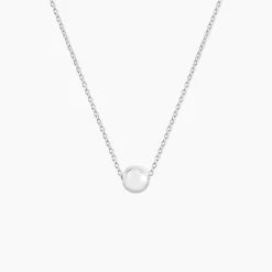 Collier Nassiera Argent Blanc