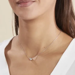 Collier Nassiera Argent Blanc