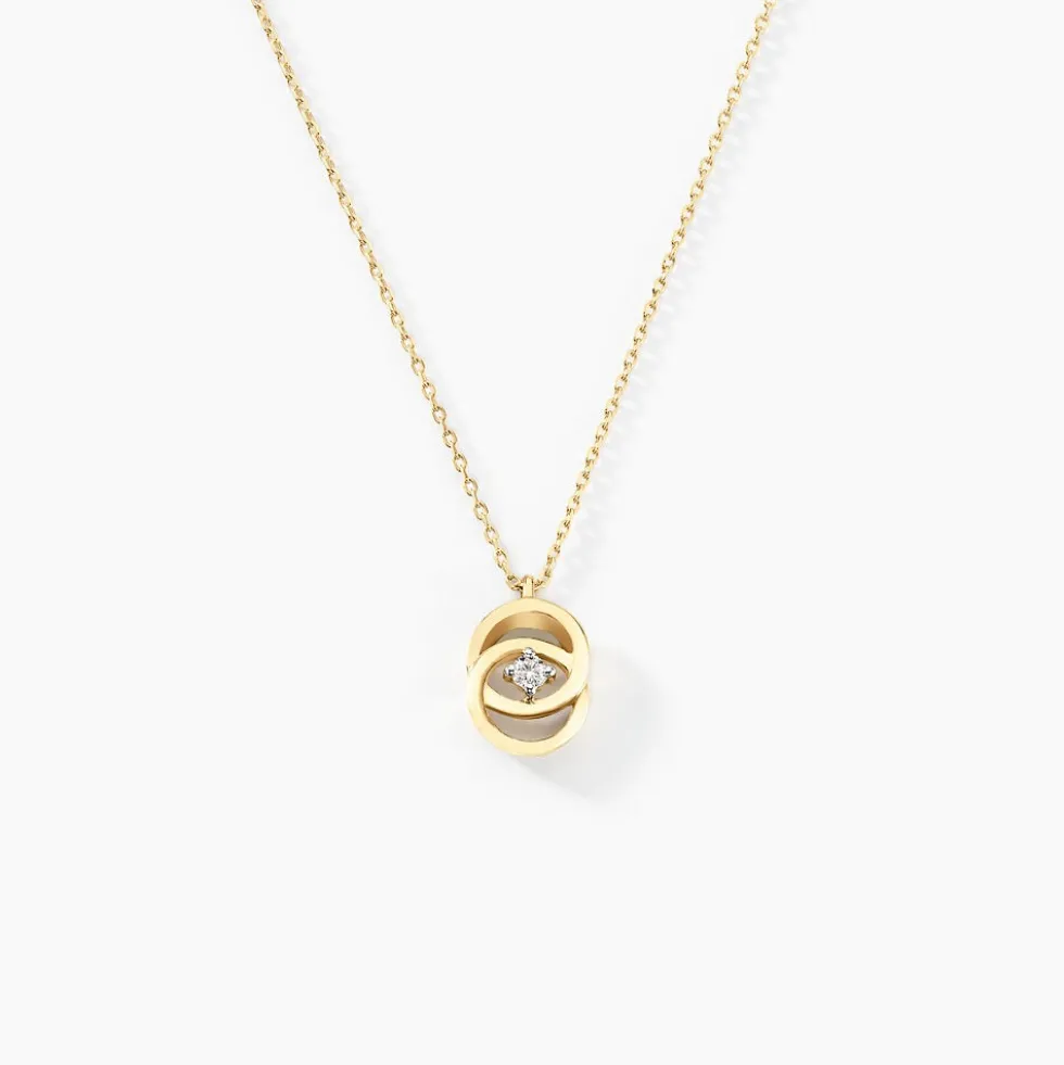 Collier Natalona Or Jaune Diamant