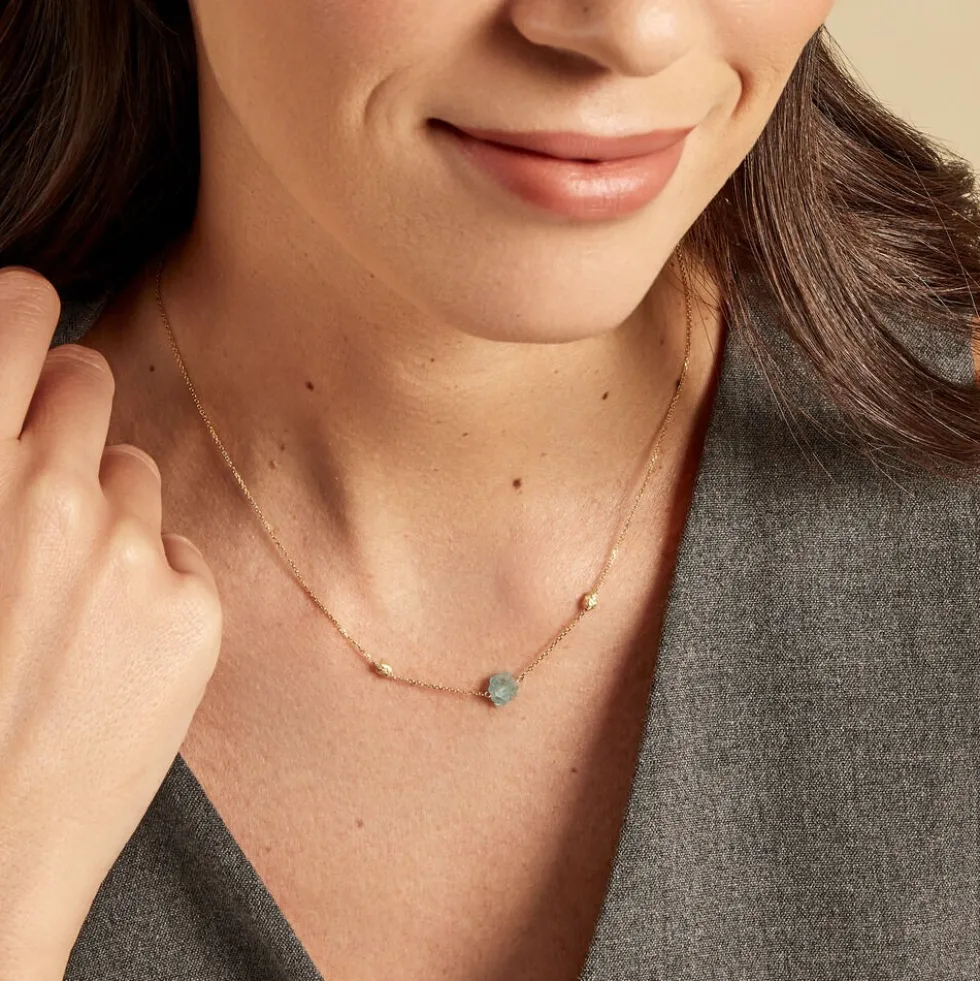Collier Natille Or Jaune Apatite