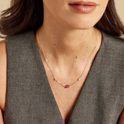 Collier Natille Or Jaune Tourmaline