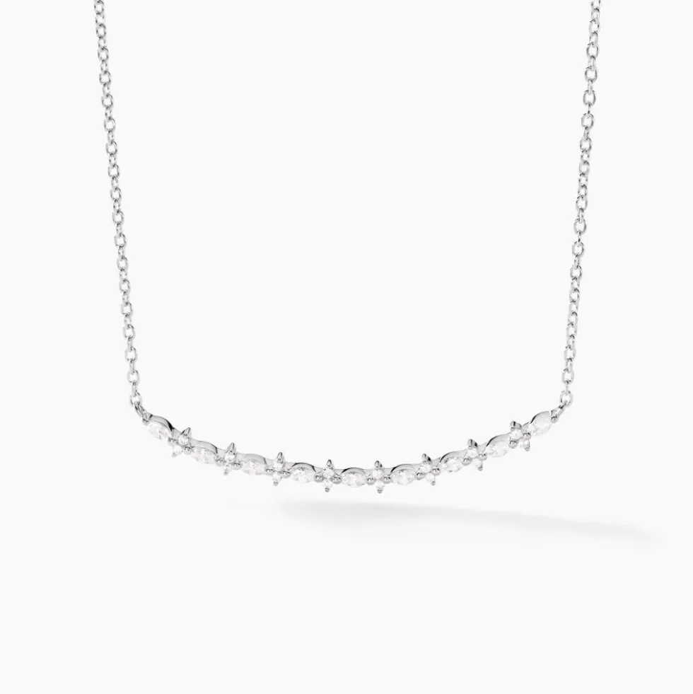 Collier Naura Argent Blanc Oxyde De Zirconium