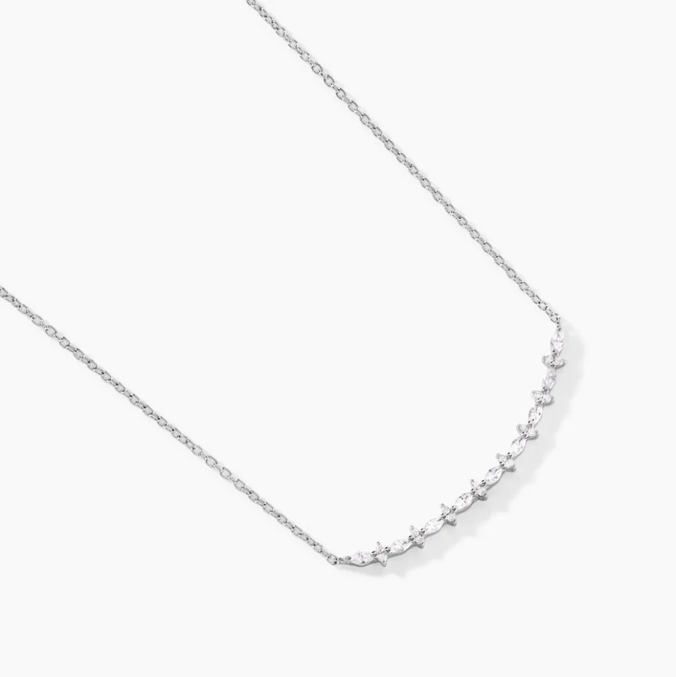 Collier Naura Argent Blanc Oxyde De Zirconium