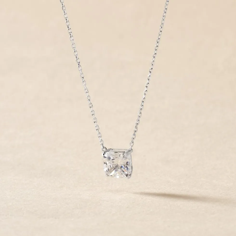 Collier Naziha Or Blanc Oxyde De Zirconium
