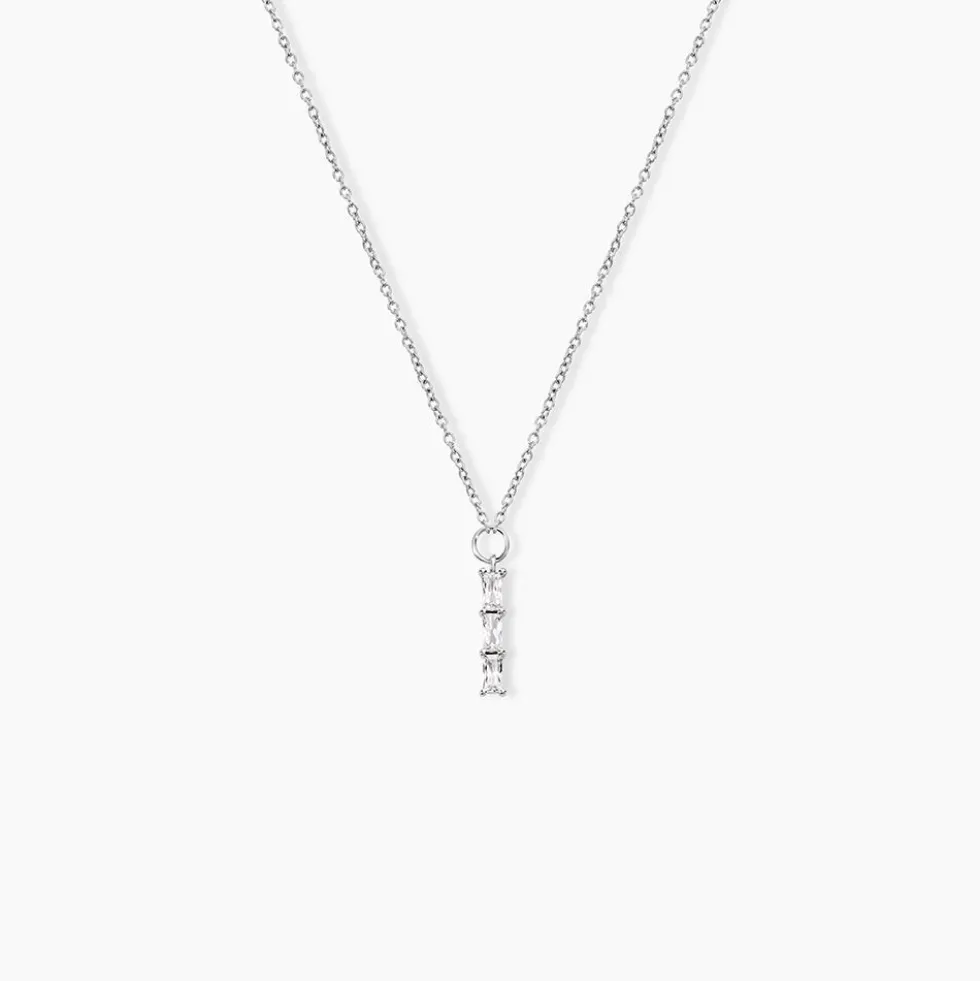 Collier Nikolia Argent Blanc Oxyde De Zirconium