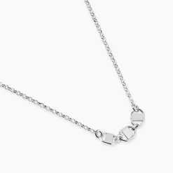 Collier Nissa Argent Blanc