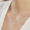 Collier Norine Argent Blanc Oxyde De Zirconium