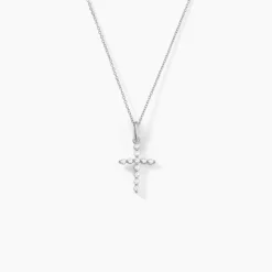 Collier Norine Argent Blanc Oxyde De Zirconium