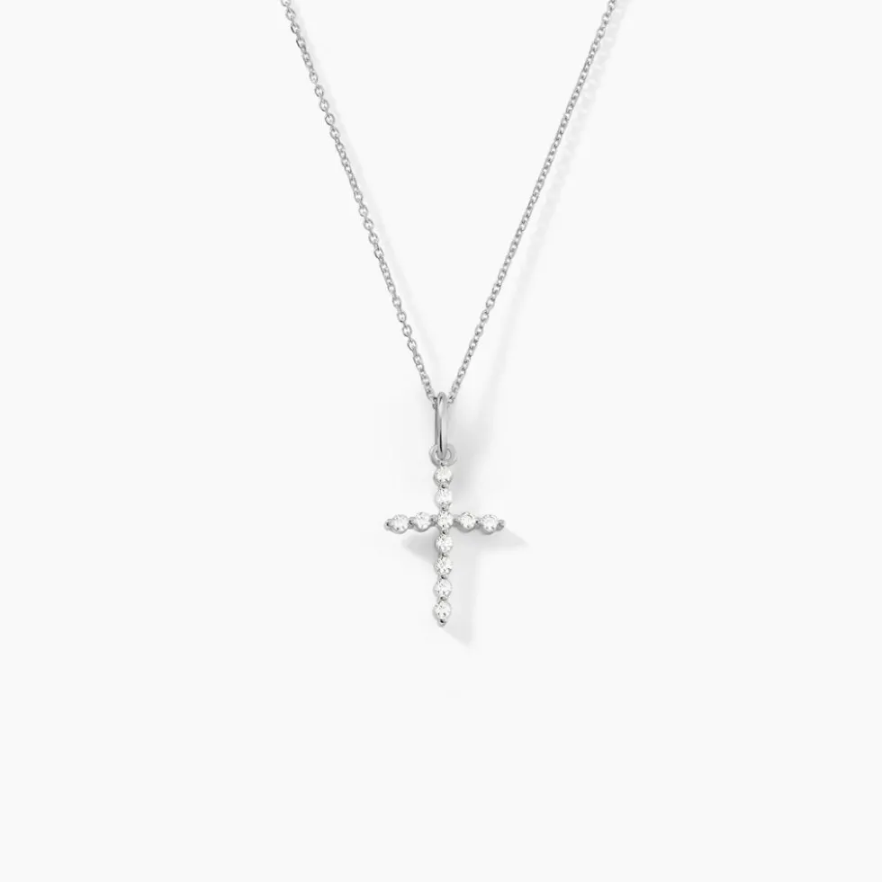 Collier Norine Argent Blanc Oxyde De Zirconium