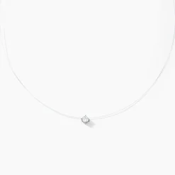 Collier Nylon Argent Blanc Oxyde
