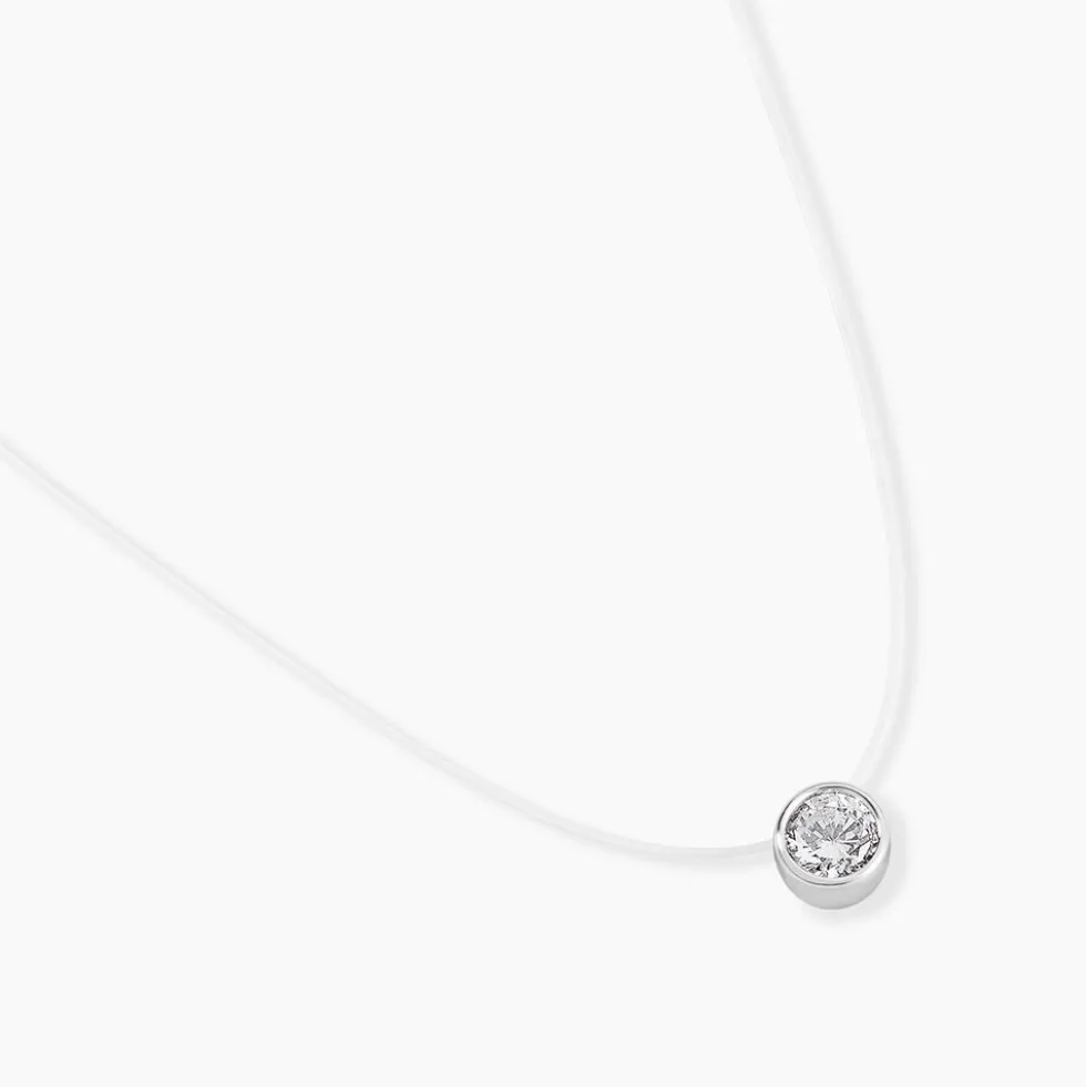 Collier Nylon Argent Blanc Oxyde