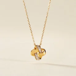 Collier Nyree Or Jaune Diamant