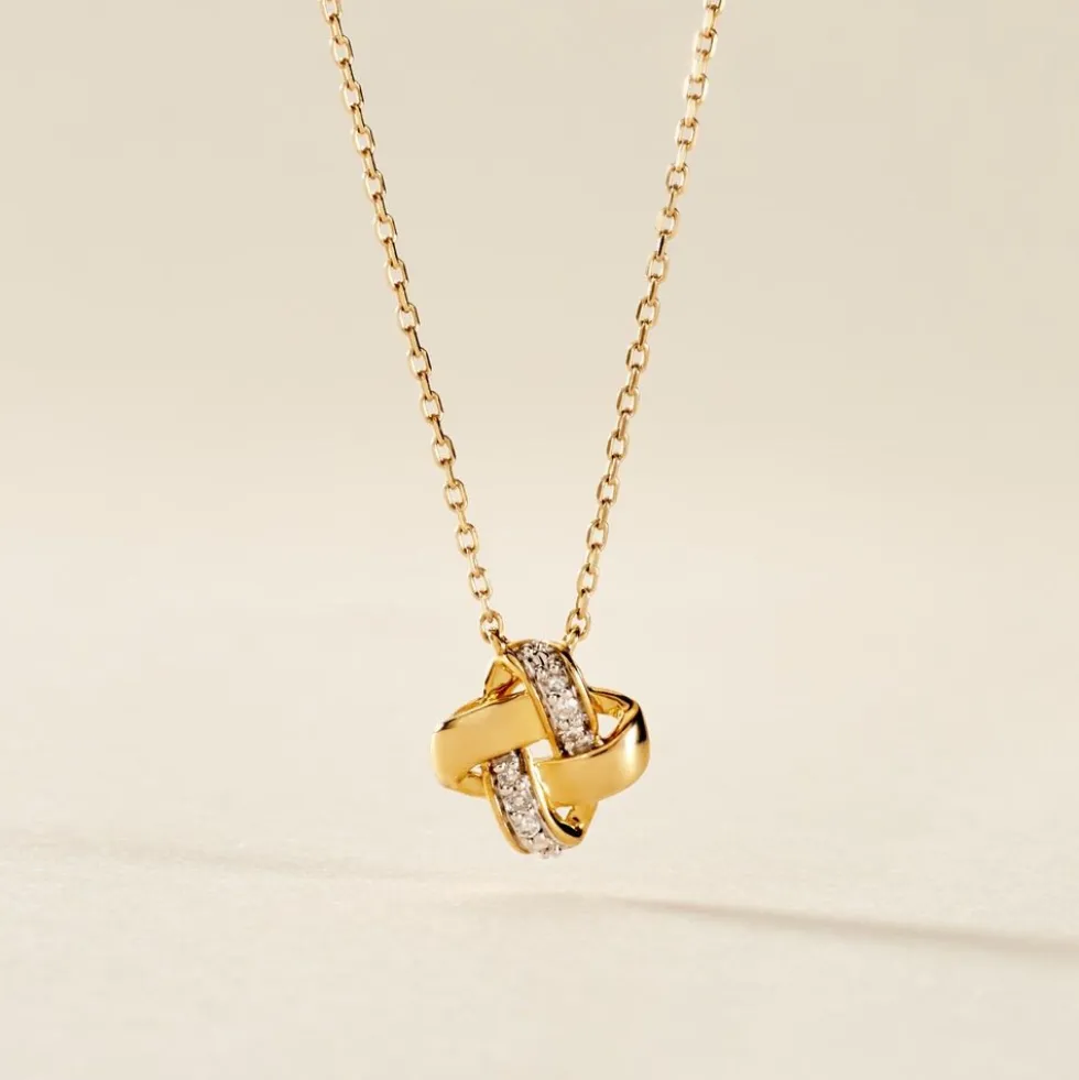 Collier Nyree Or Jaune Diamant