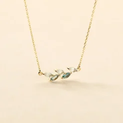Collier Océan Or Jaune Topaze