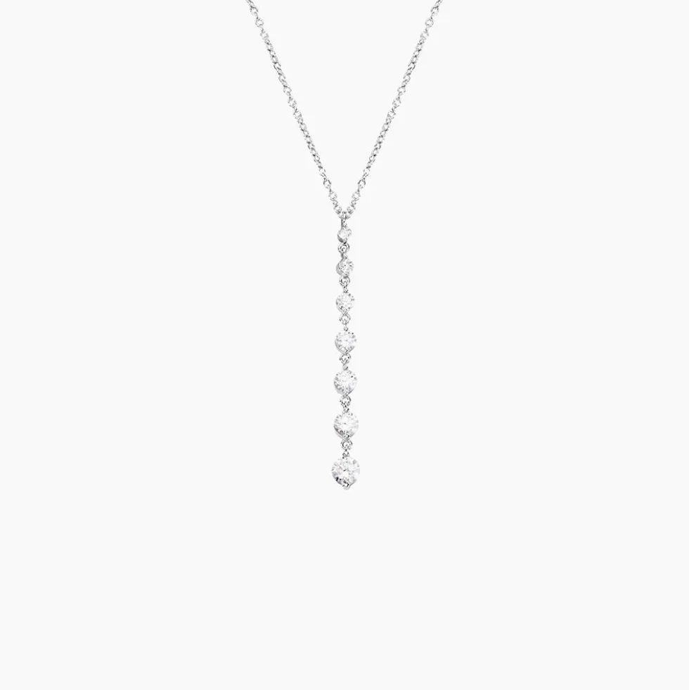 Collier Odyssee Argent Blanc Oxyde De Zirconium