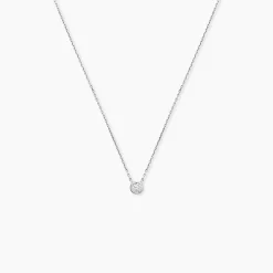 Collier Ofelia Or Blanc Diamant