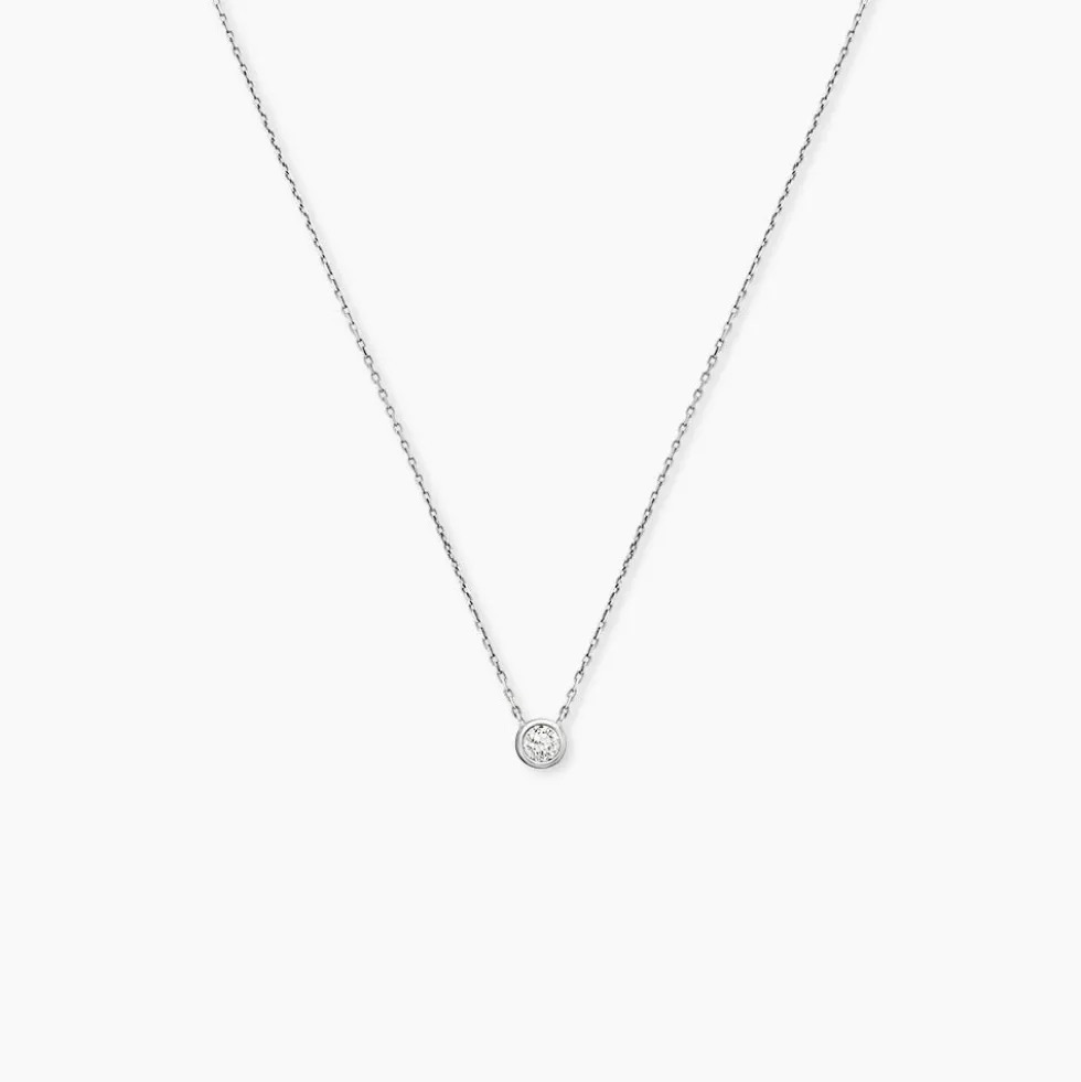 Collier Ofelia Or Blanc Diamant