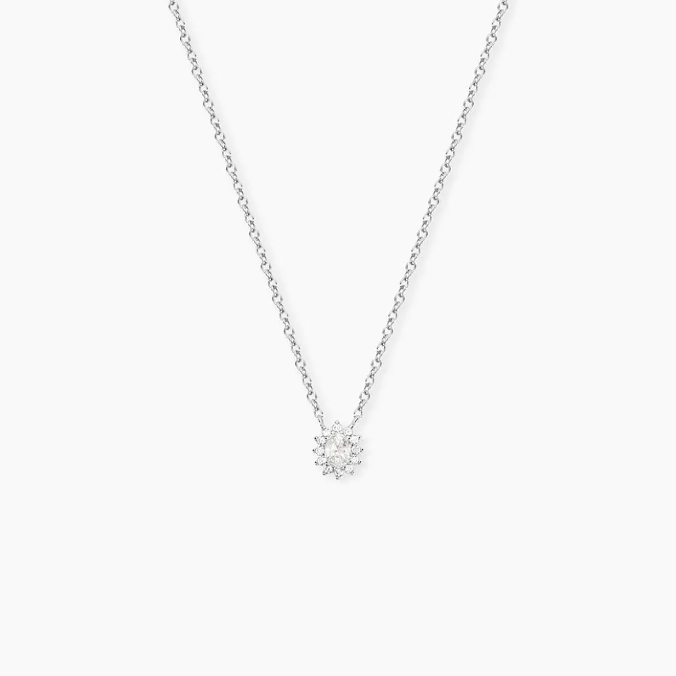 Collier Oliviane Argent Blanc Oxyde De Zirconium