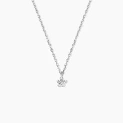 Collier Olyss Argent Blanc