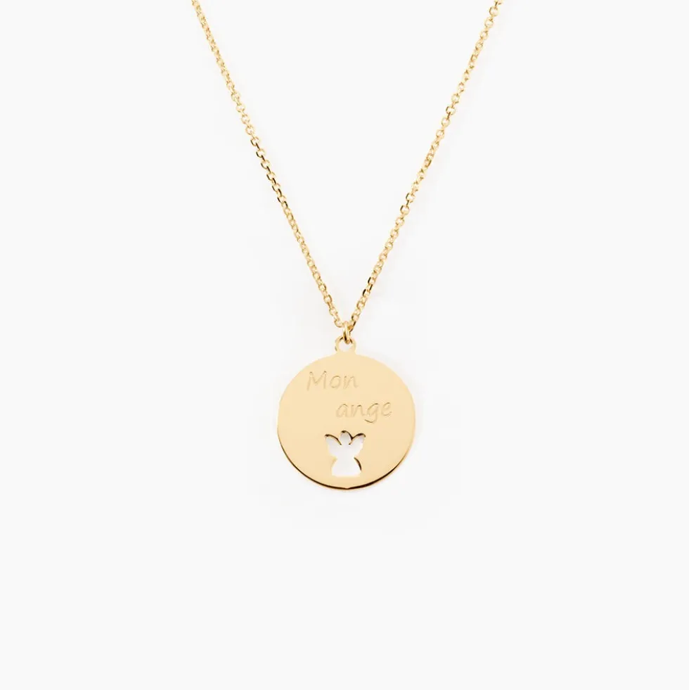 Collier Omelia Message Or Jaune