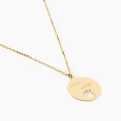 Collier Omelia Message Or Jaune