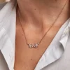 Collier Oralie Argent Rose Oxyde De Zirconium