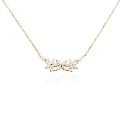 Collier Oralie Argent Rose Oxyde De Zirconium