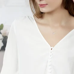 Collier Or Blanc Diamant