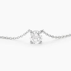 Collier Or Blanc One Diamant