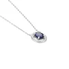 Collier Or Blanc Serenity Saphir