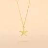 Collier Or Jaune Aenor Motif Etoile De Mer